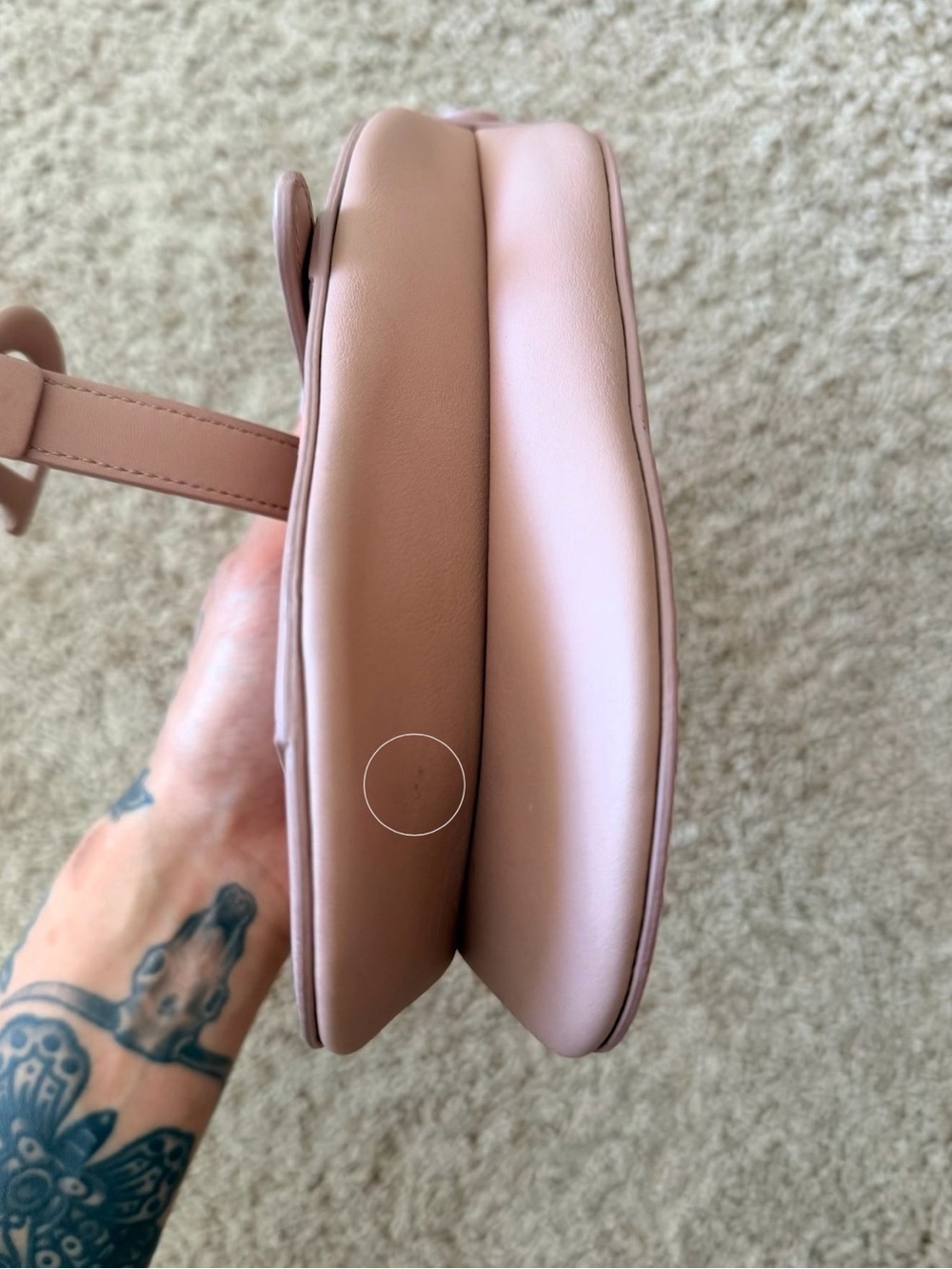 Christian Dior 2019 Mini Blush Ultra Matte Calfskin Saddle Bag - Picture 8 of 9